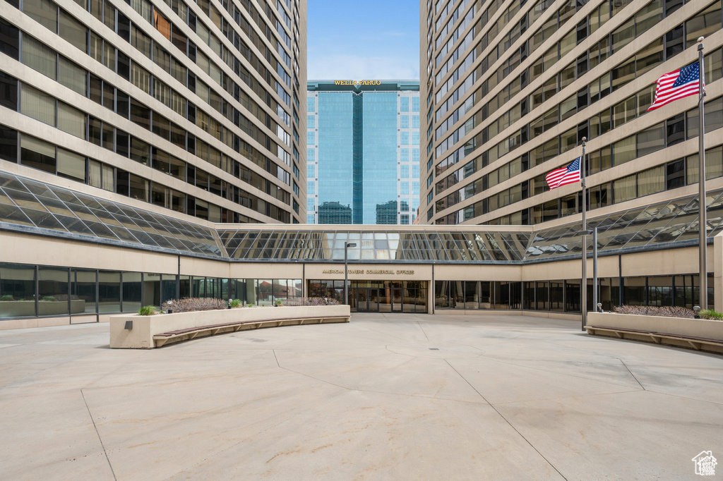 View of property with a city view