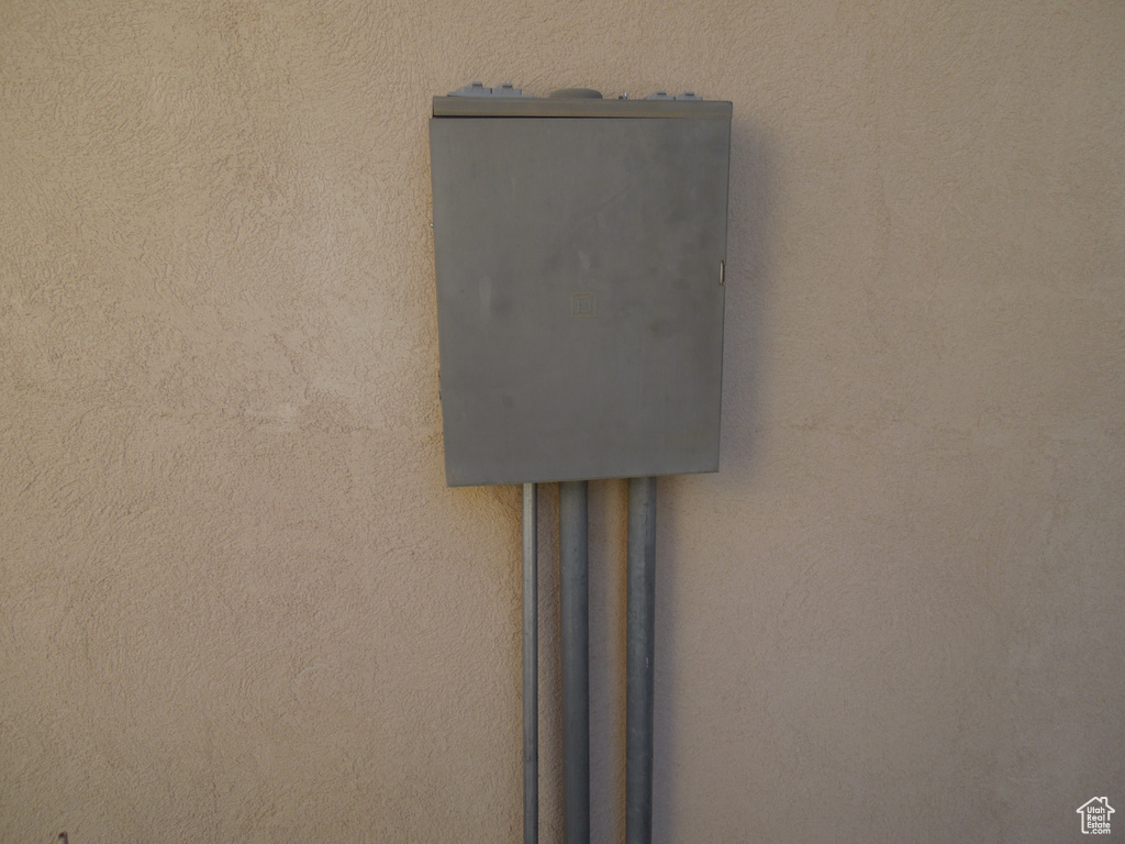Exterior view of stucco siding