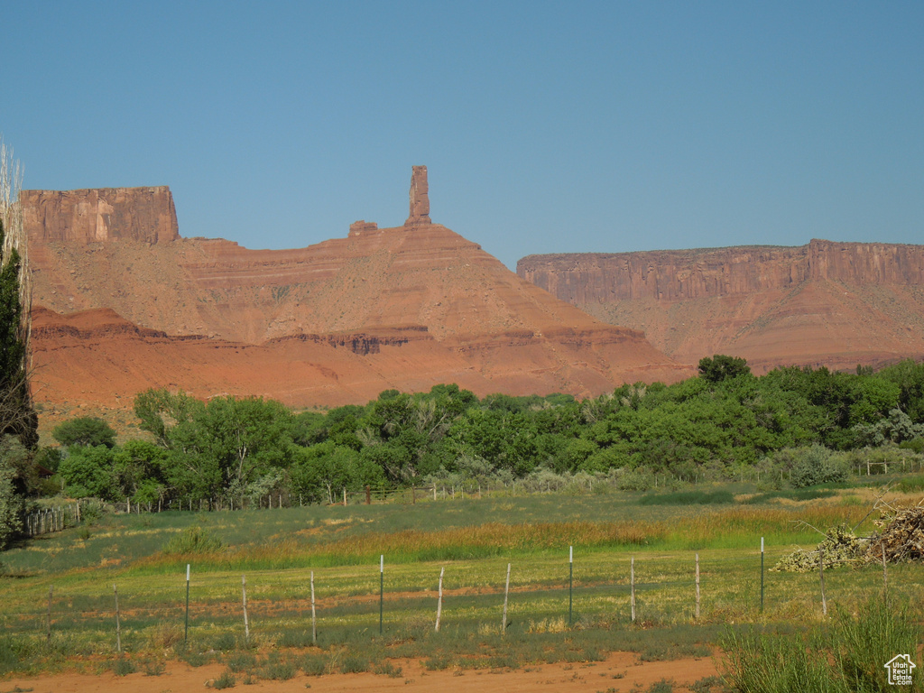Mountain view featuring rural landscape