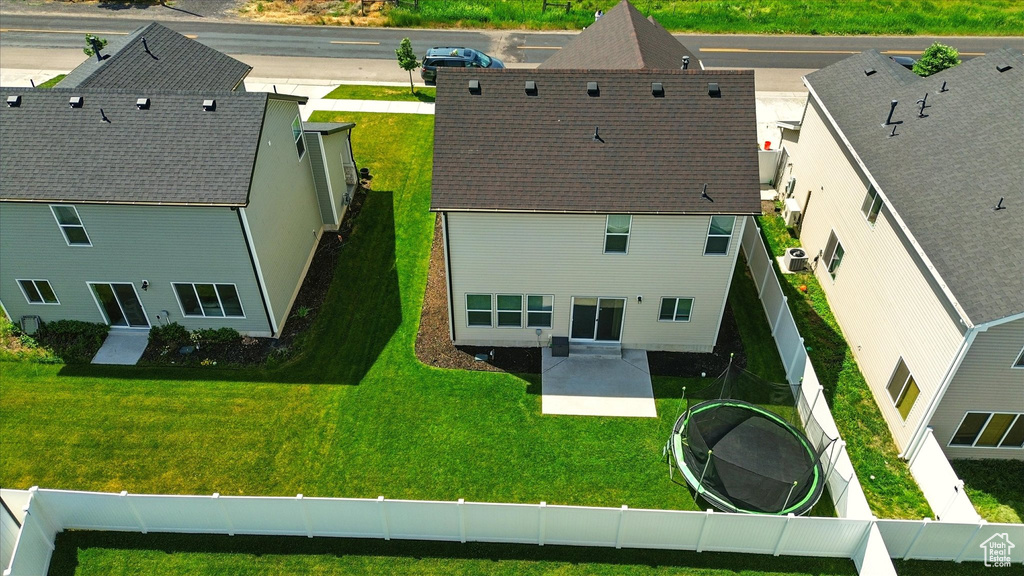 View from above of property