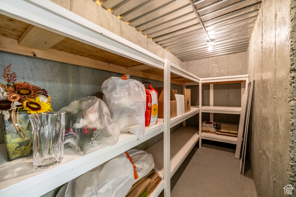 View of storage room