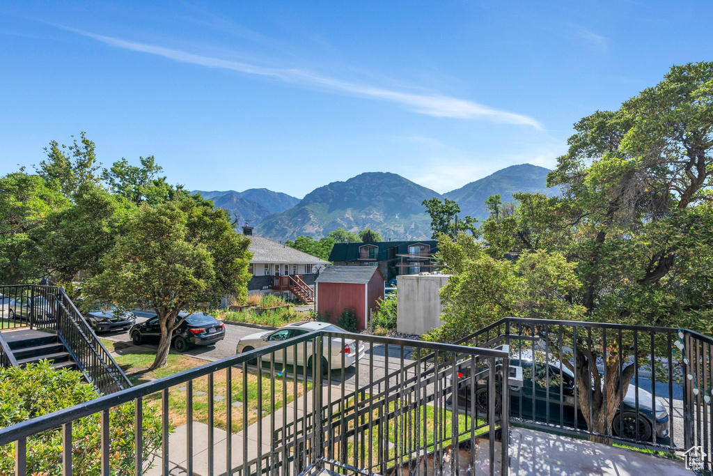View of mountain background