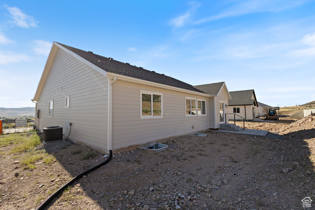 Rear view of property