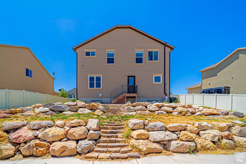 Rear view of property