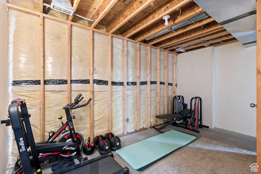 View of workout room