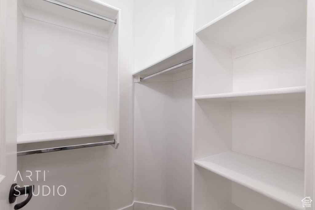 View of spacious closet