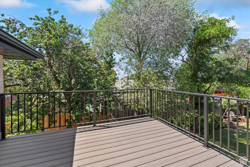 View of deck