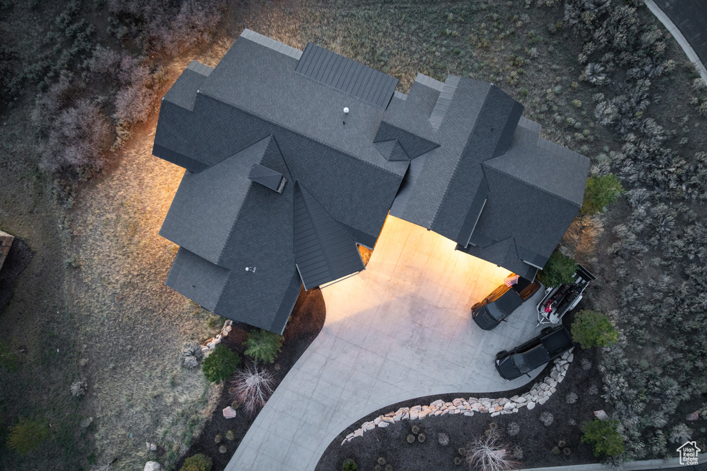 View from above of property