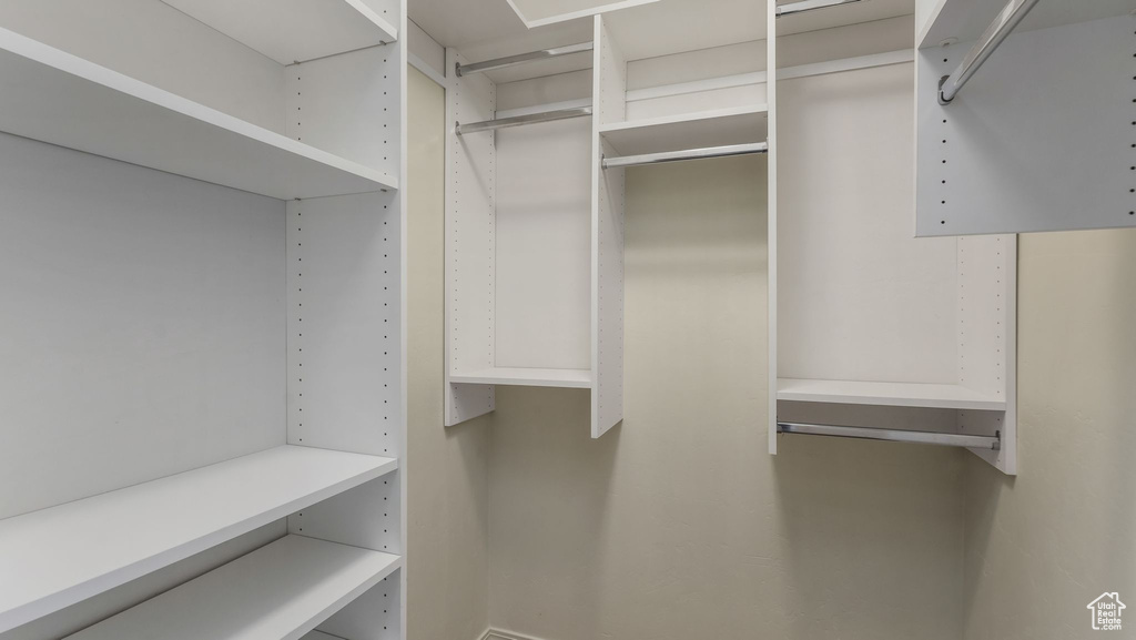 View of spacious closet