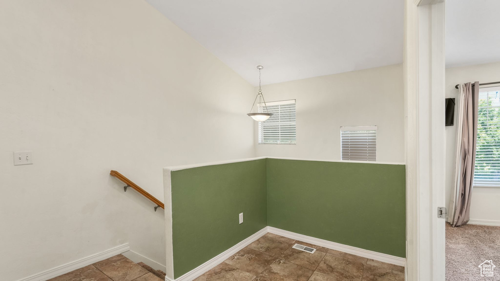 Stairs featuring baseboards