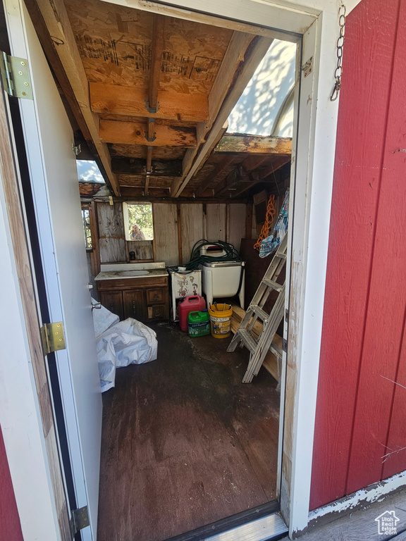 View of storage area