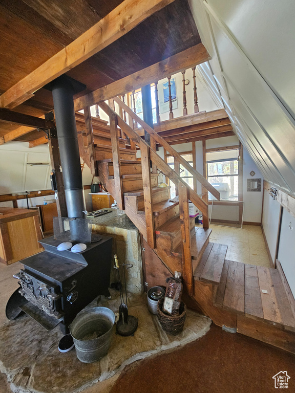 Attic with stairway