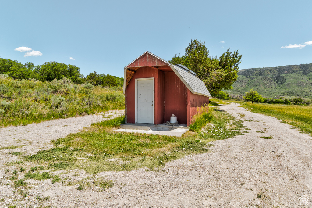 View of outbuilding