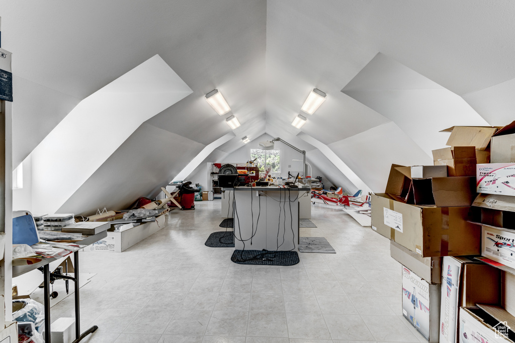 Additional living space with lofted ceiling