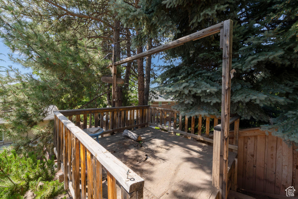 View of deck