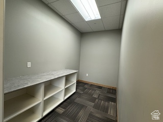 Spare room featuring a paneled ceiling