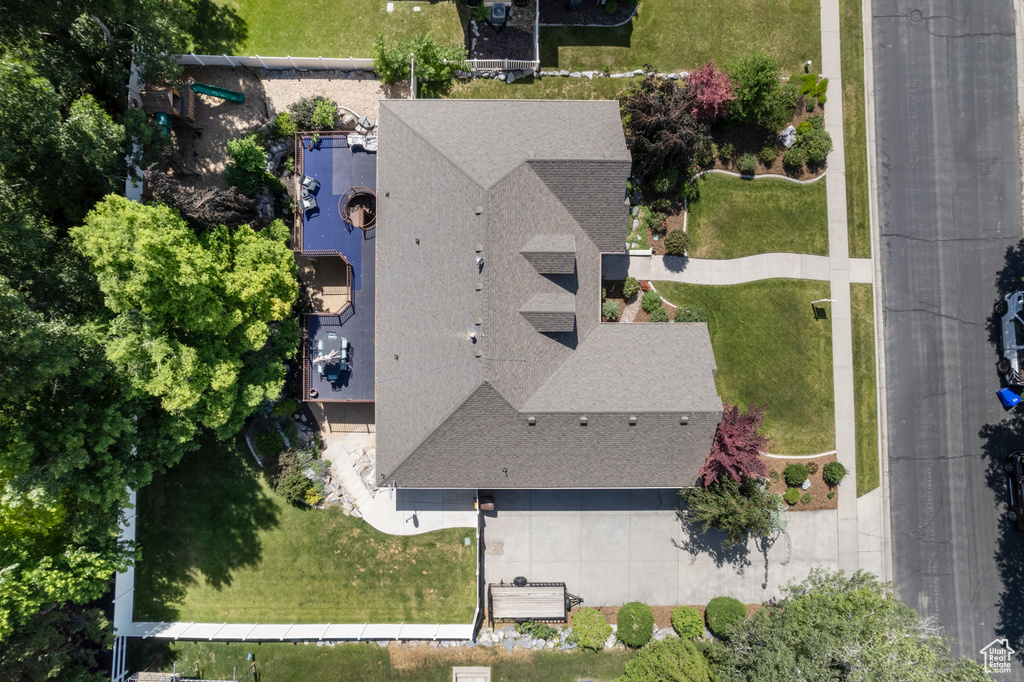 View from above of property