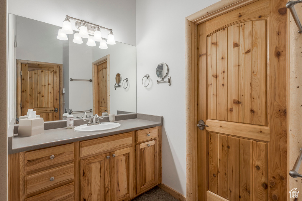 Bathroom featuring vanity