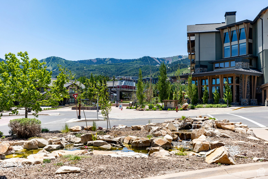 View of mountain backdrop
