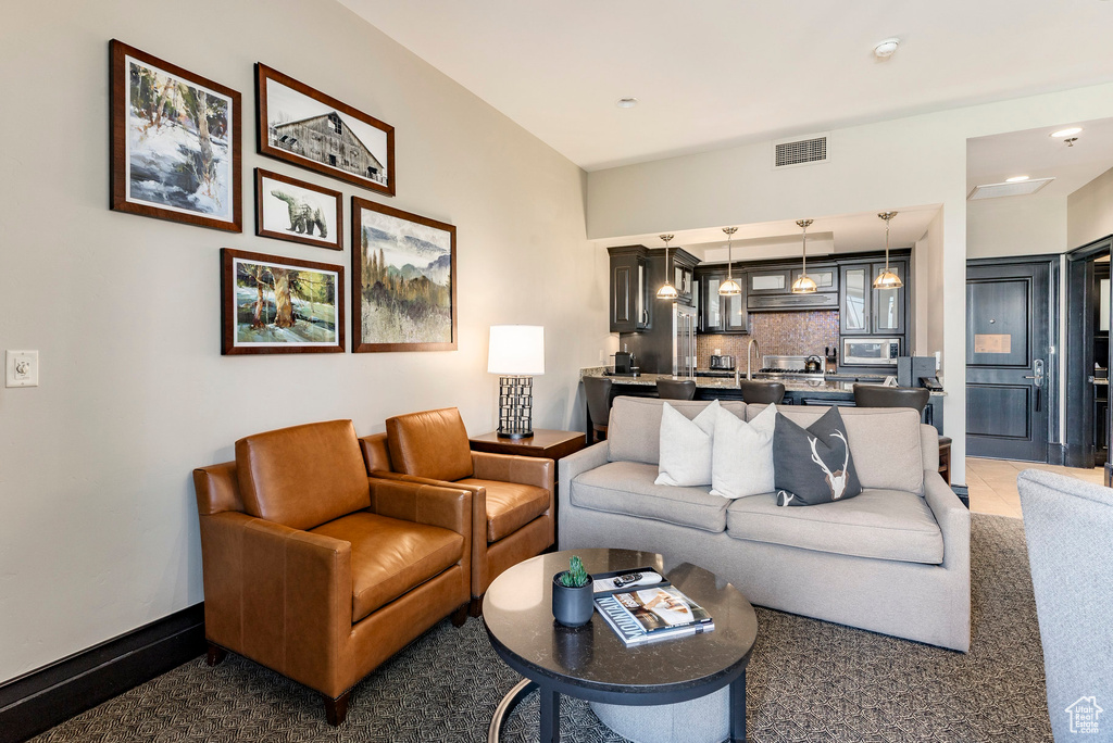 View of living area