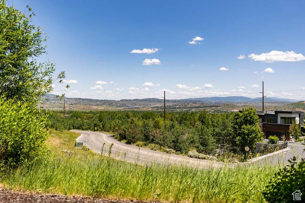 View of mountain background