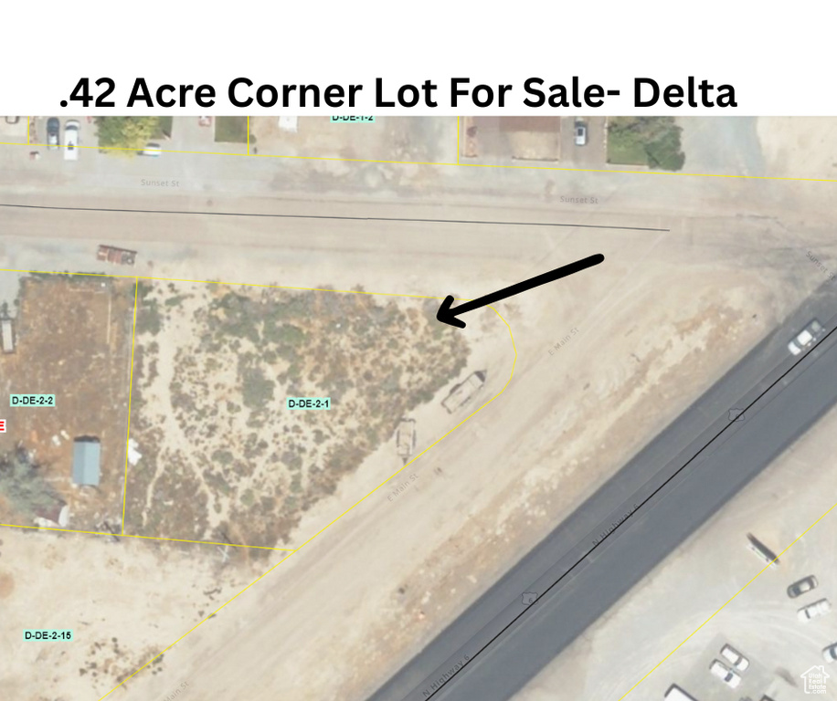 Map / location with property parcel outlined