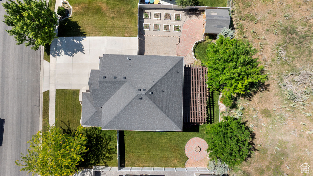 View from above of property