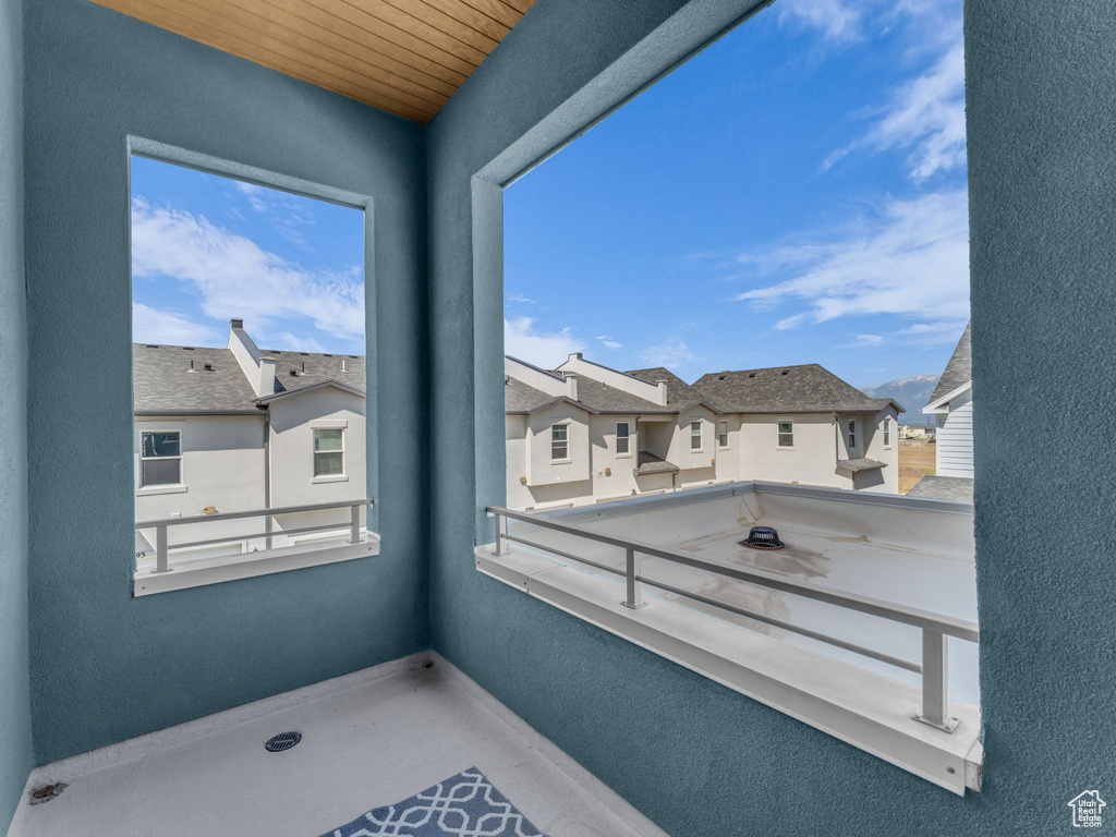 Balcony with a residential view