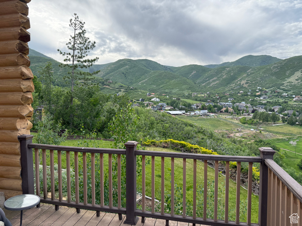 View of mountain background
