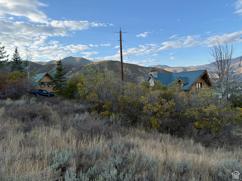 View of mountain backdrop
