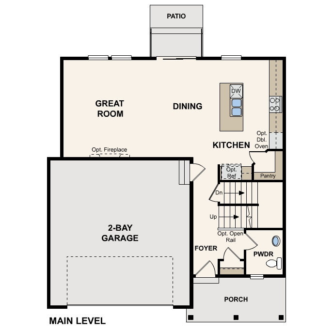 View of room layout