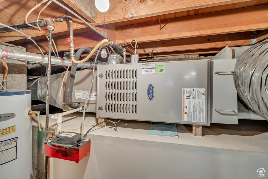 Utilities with electric water heater
