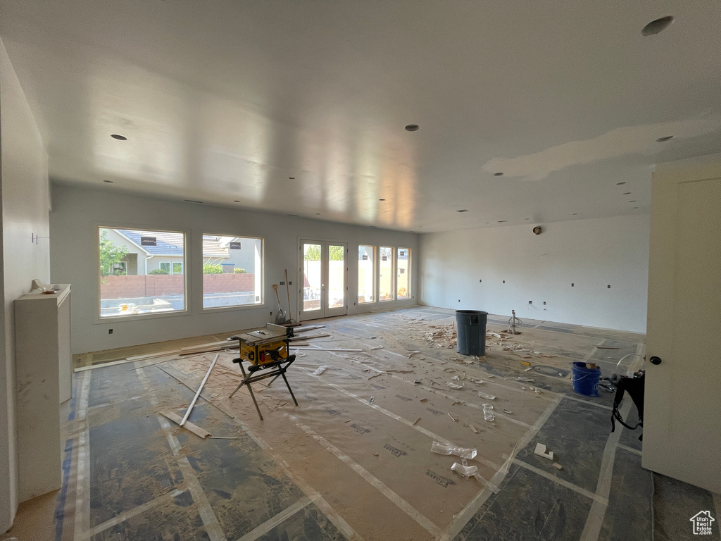 Empty room with healthy amount of natural light