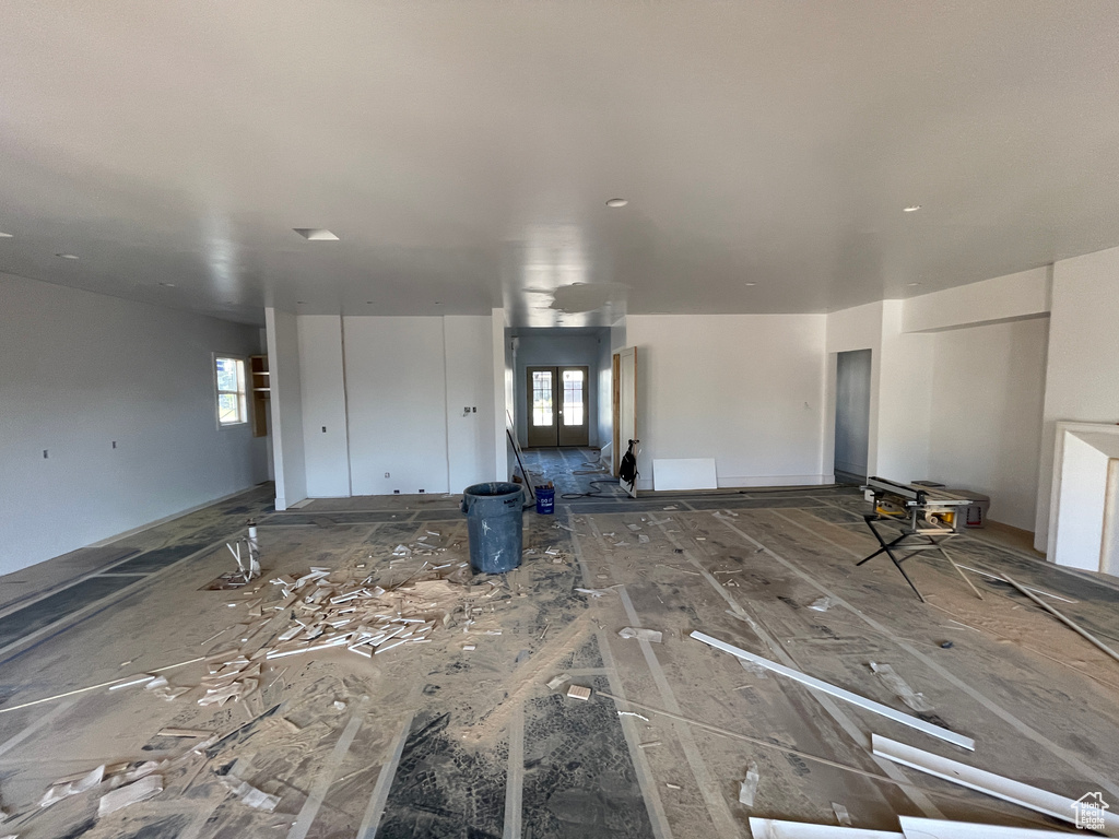 View of unfurnished living room