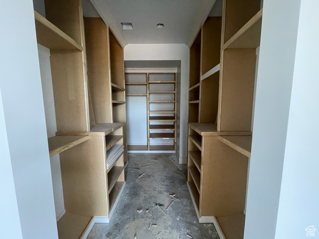 View of spacious closet