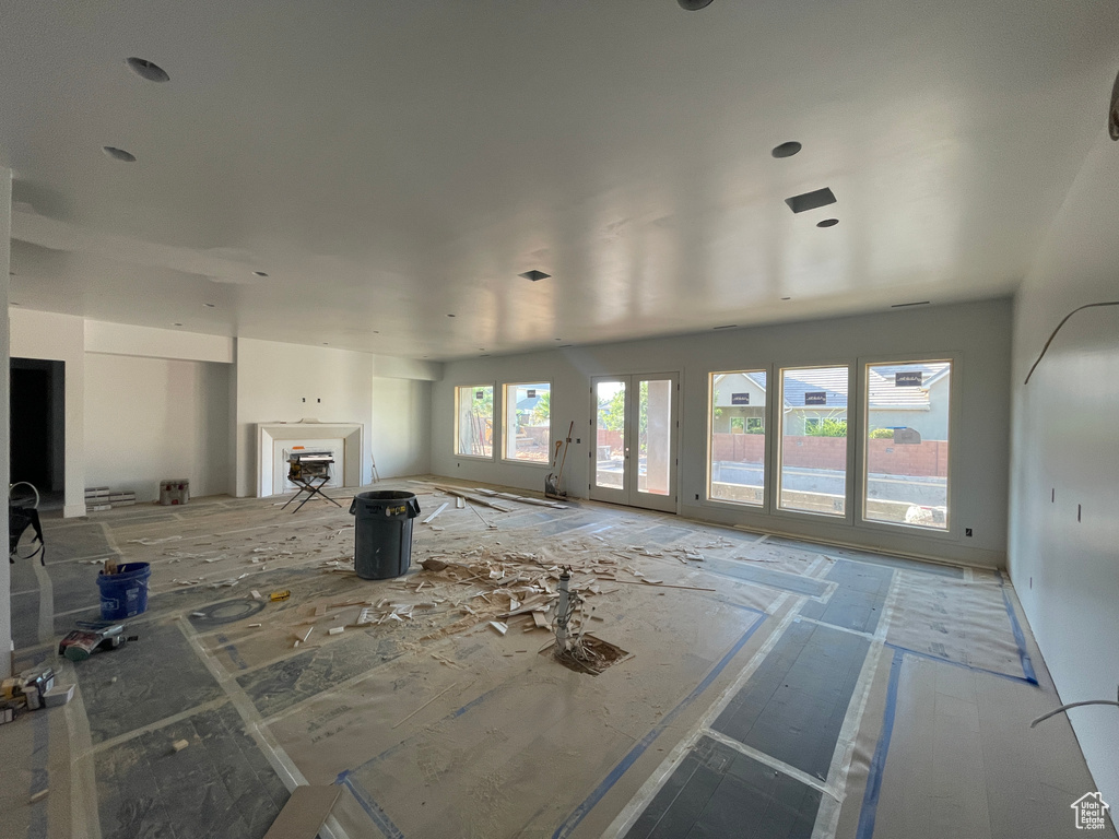 View of unfurnished living room