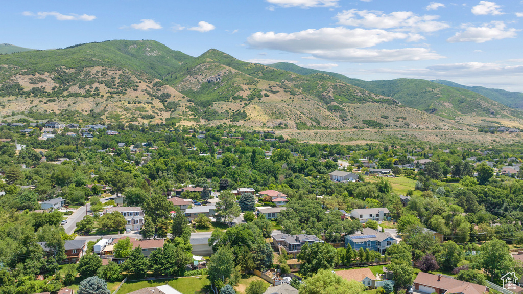 Drone / aerial view of mountains