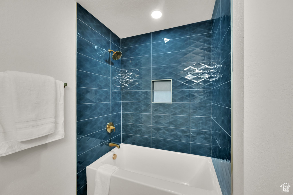 Bathroom featuring  shower combination