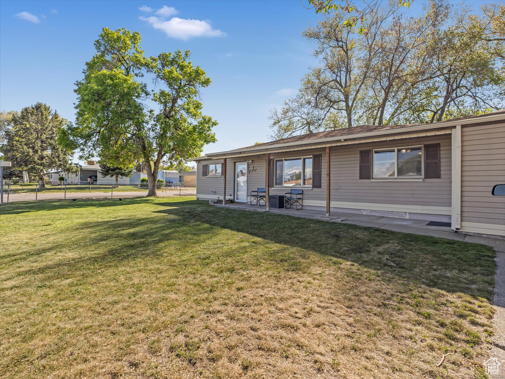 Back of house featuring a patio area
