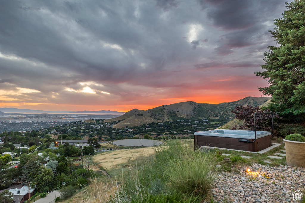 View of mountain background