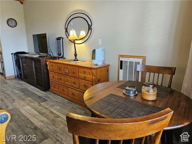 Dining room with wood finished floors