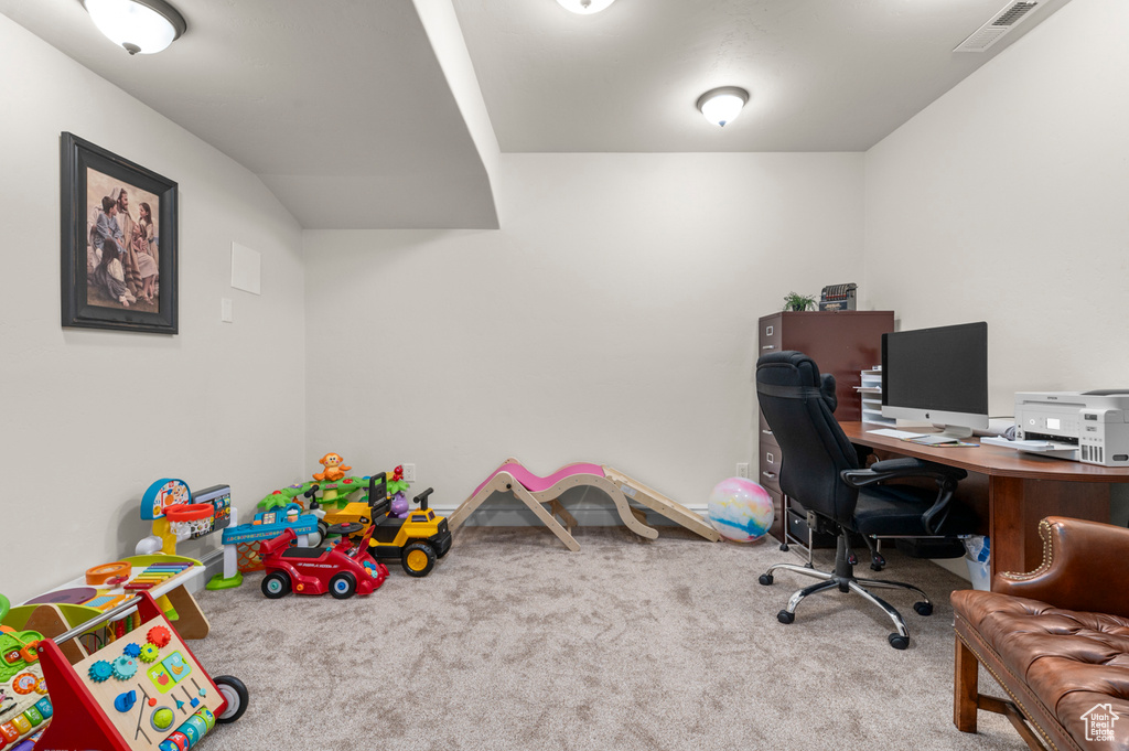 View of carpeted office