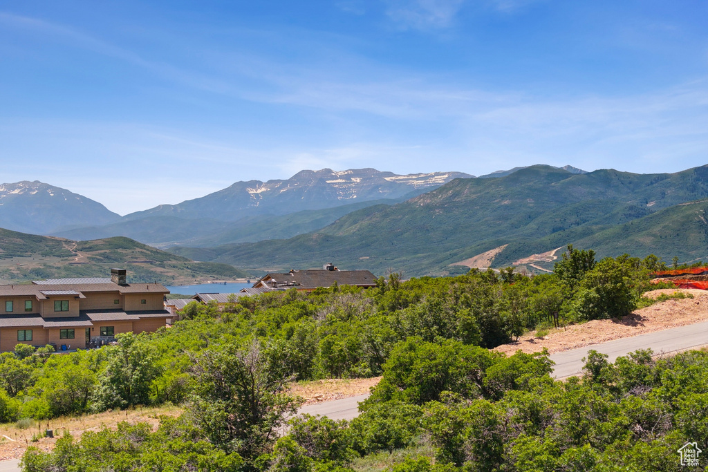 View of mountain background