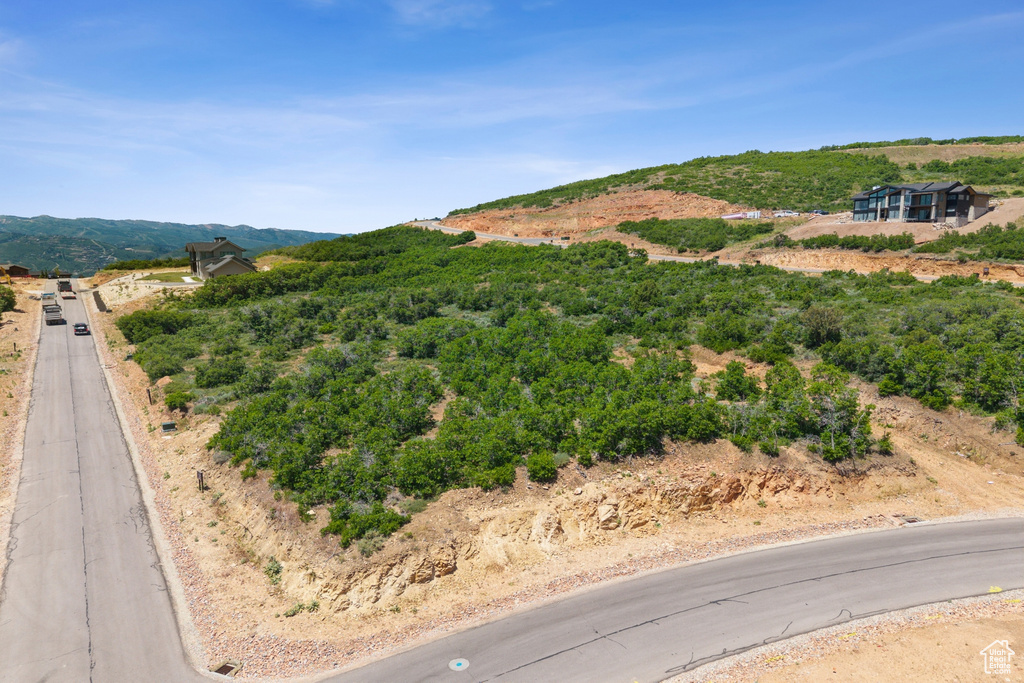View of mountain background