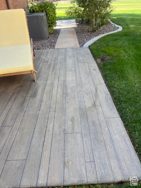 Deck with a yard