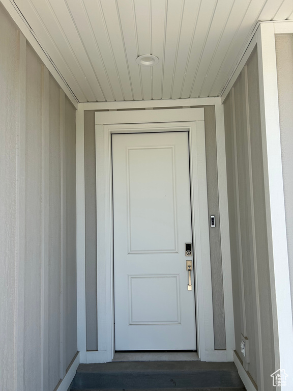 Doorway to property