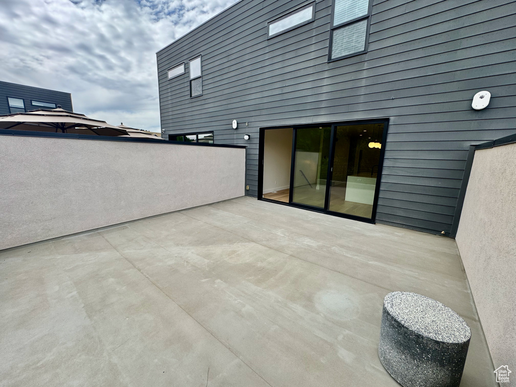 View of patio