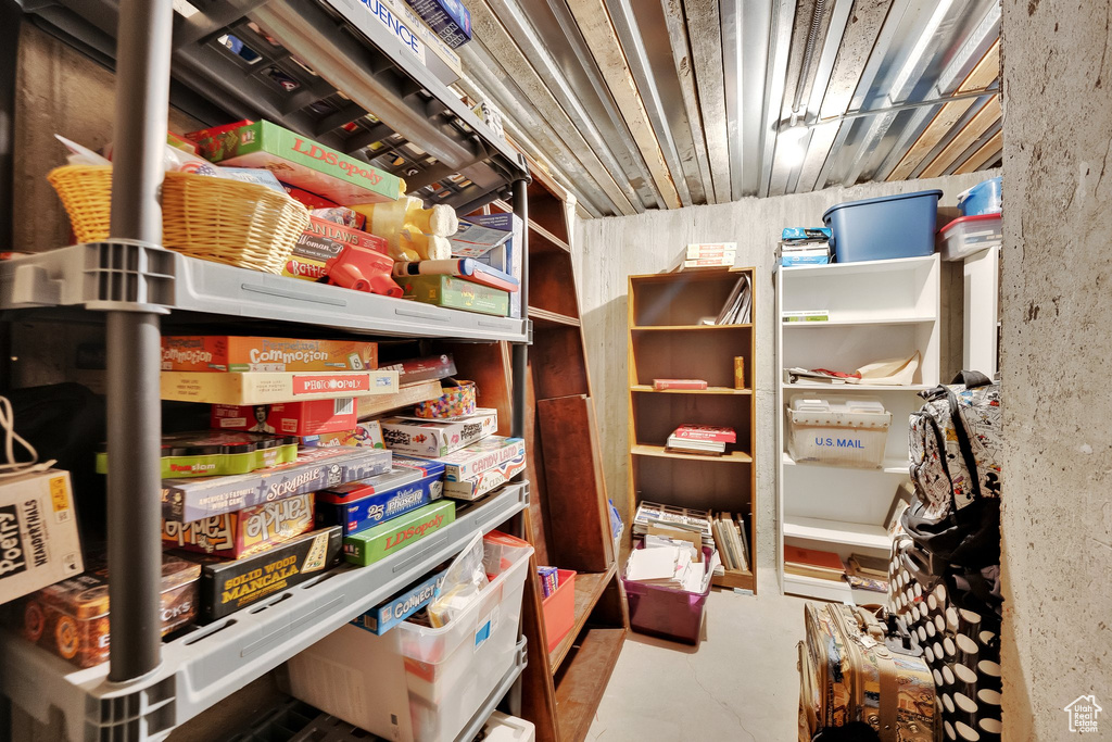 View of storage room