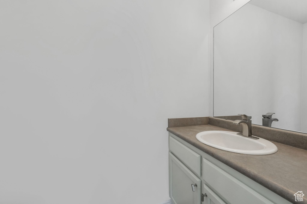 Bathroom featuring vanity