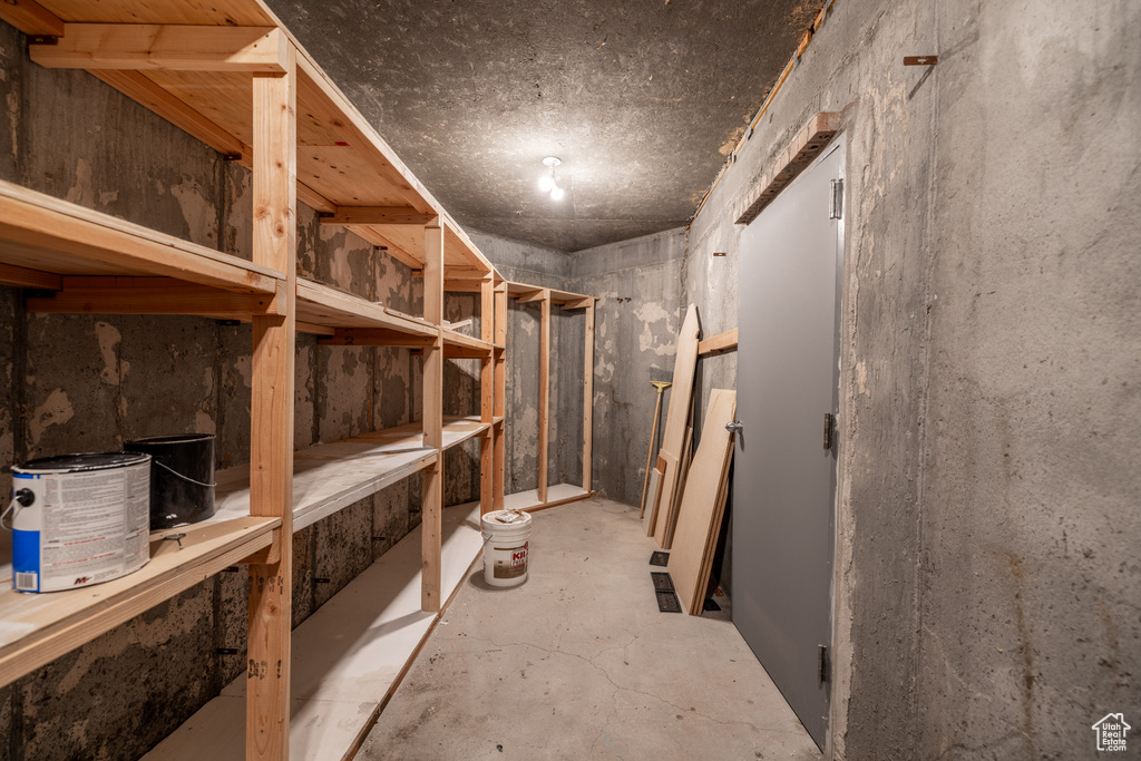 View of storage area